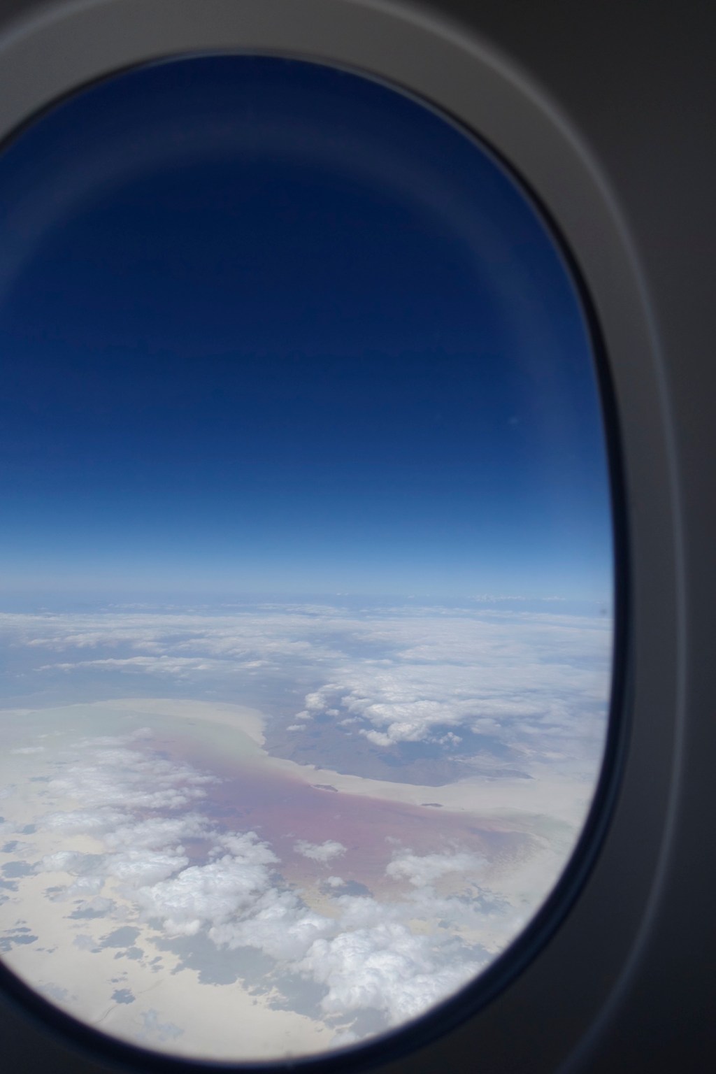 Where the salt lake meets red blooming&nbsp;algae